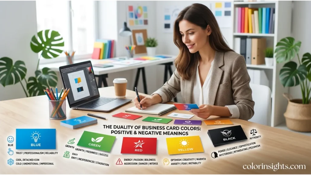 Positive and Negative Meanings of Business Card Colors