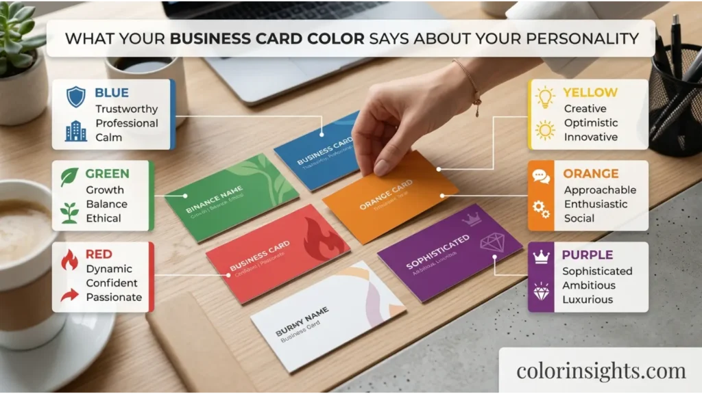 What Business Card Colors Say About Your Personality