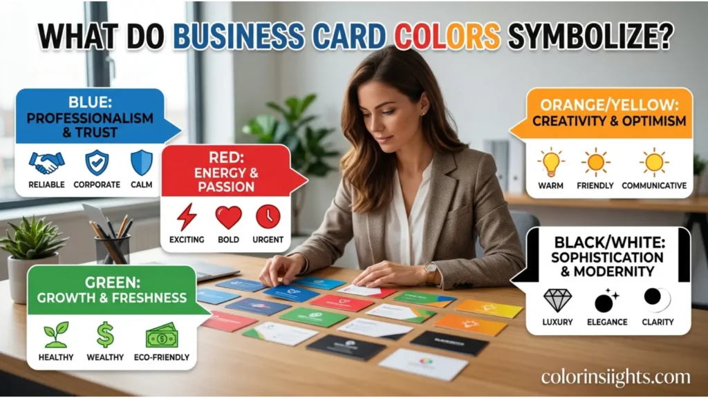 What Do Business Card Colors Symbolize