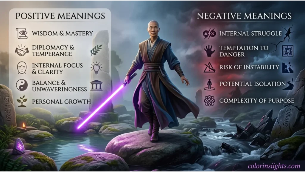 Positive and Negative Meanings of the Color Canon Lightsaber