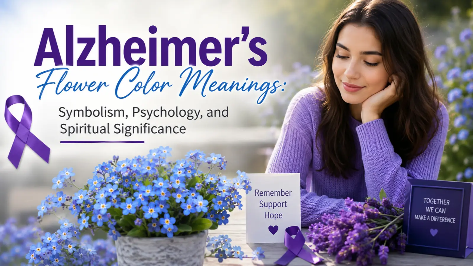 Alzheimer's Flower Color Meanings