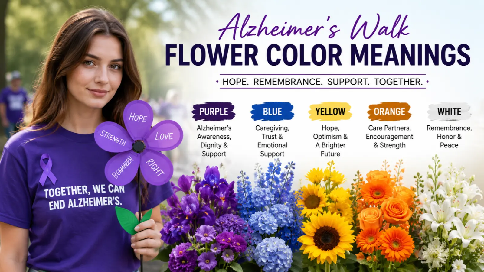Alzheimer's Walk Flower Color