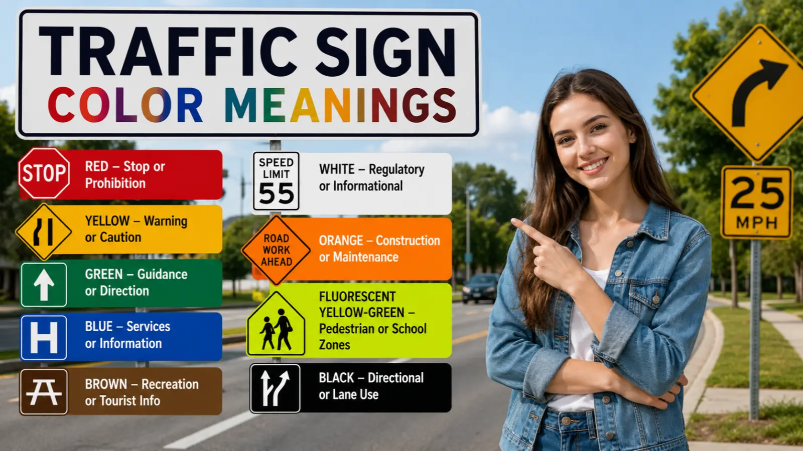 Traffic Sign Color Meanings