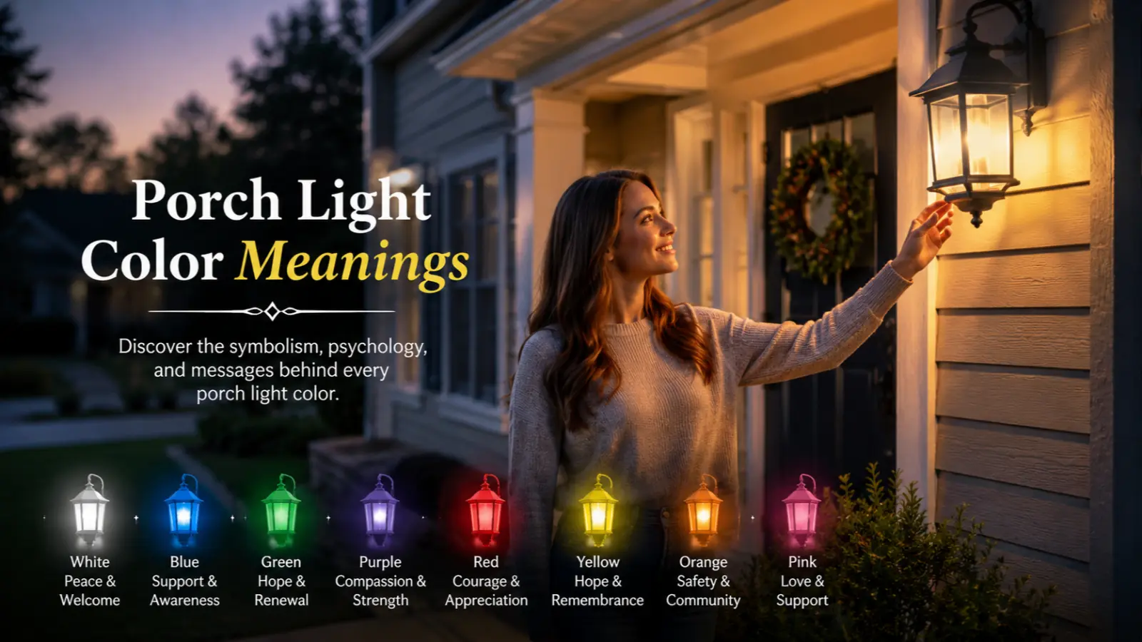 Porch Light Color Meanings