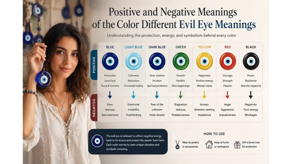 Positive and Negative Meanings of the Color Different Evil Eye Meanings