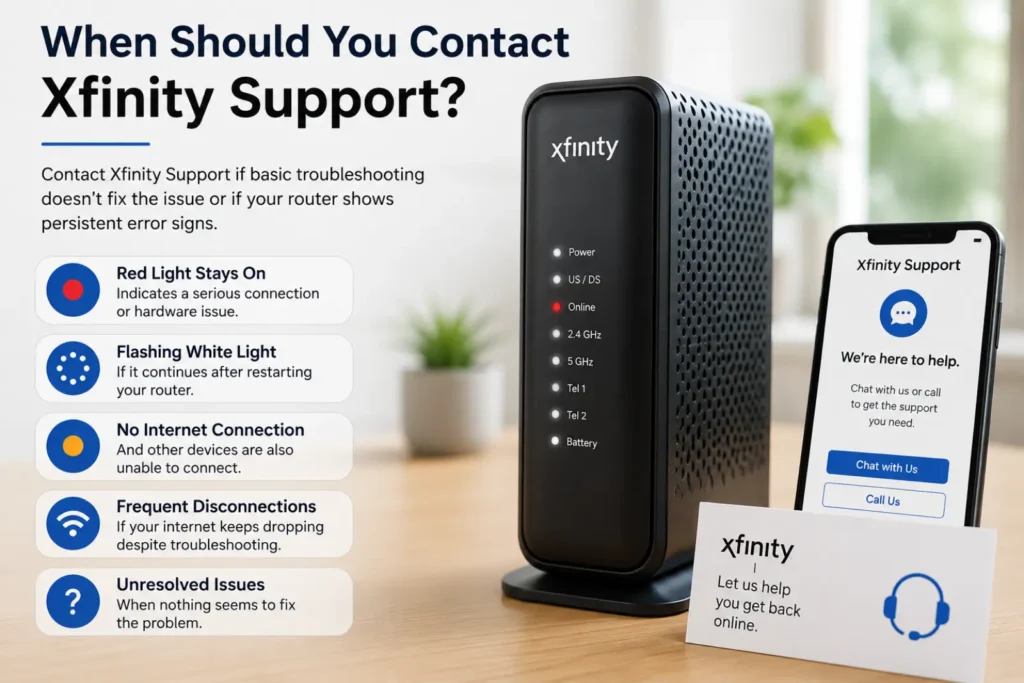 When Should You Contact Xfinity Support?