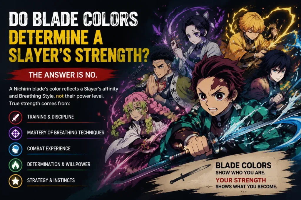 Do Blade Colors Determine a Slayer's Strength?
