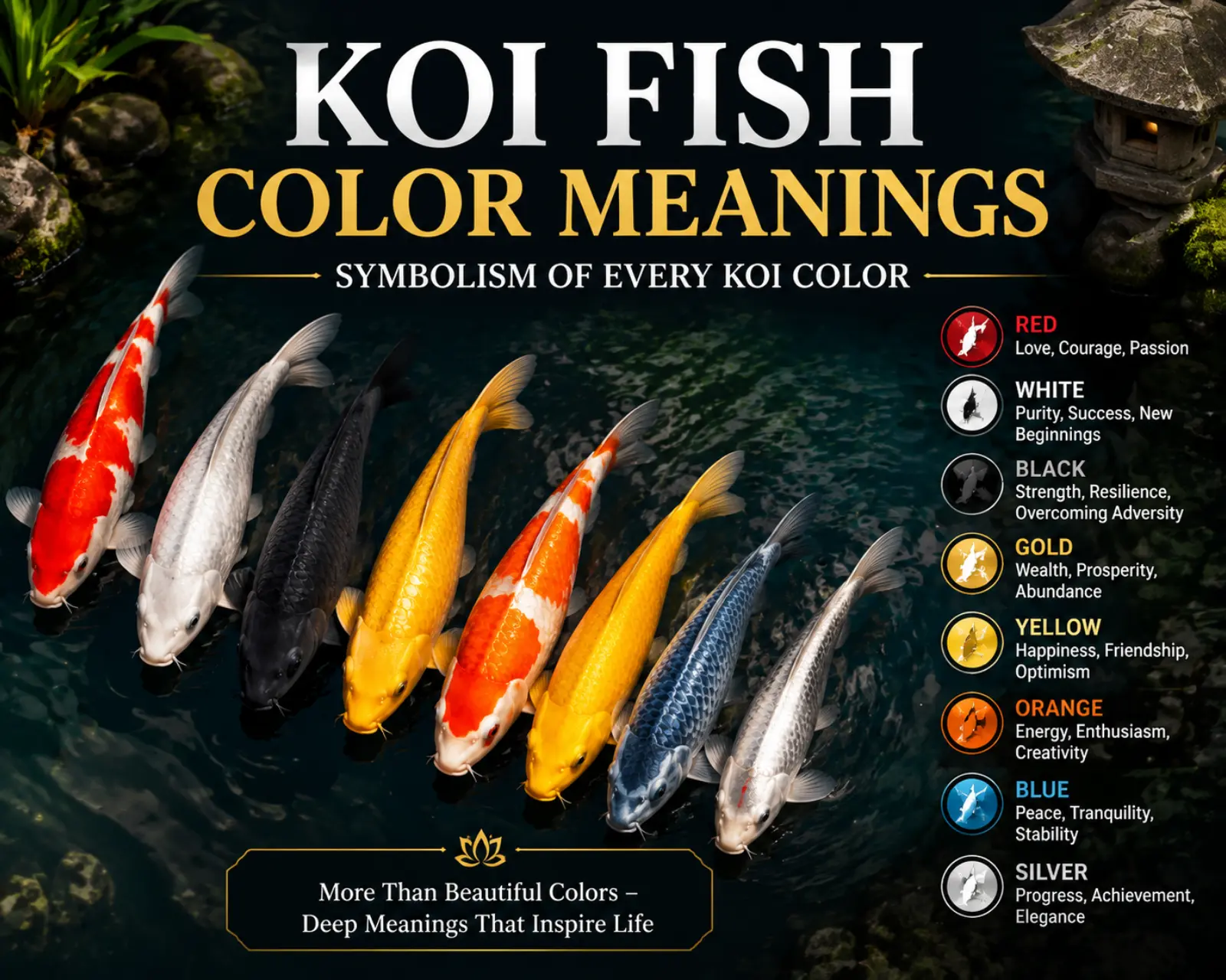 Koi Fish Color Meanings