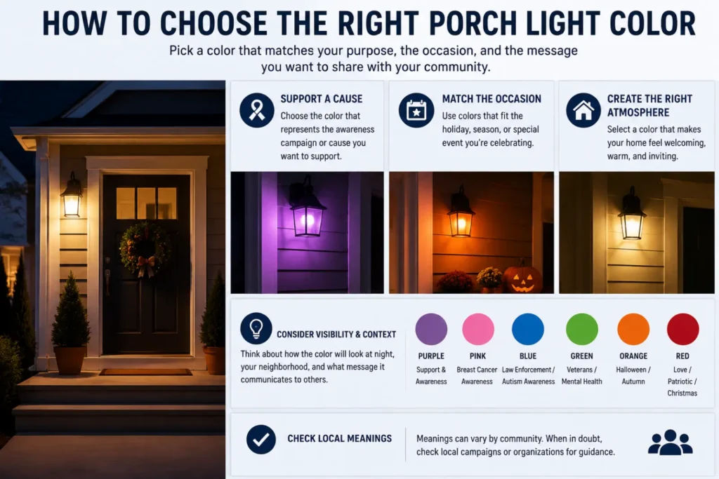 How to Choose the Right Porch Light Color
