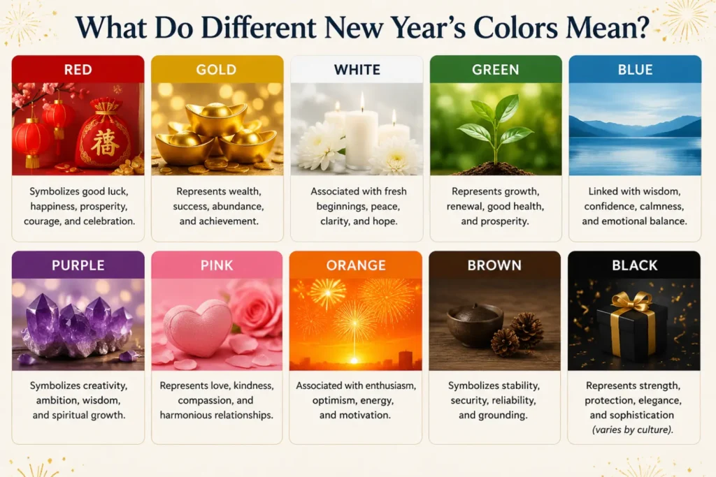 What Do Different New Year's Colors Mean?