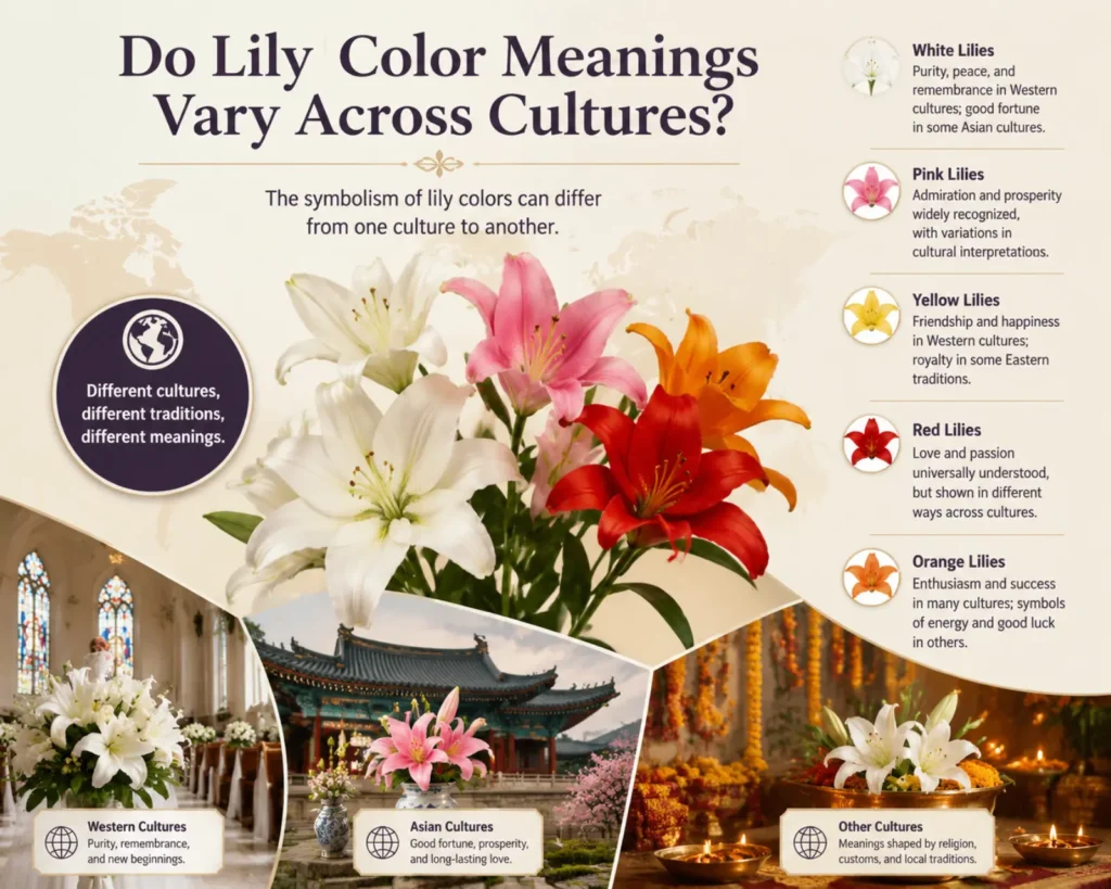 Do Lily Color Meanings Vary Across Cultures?