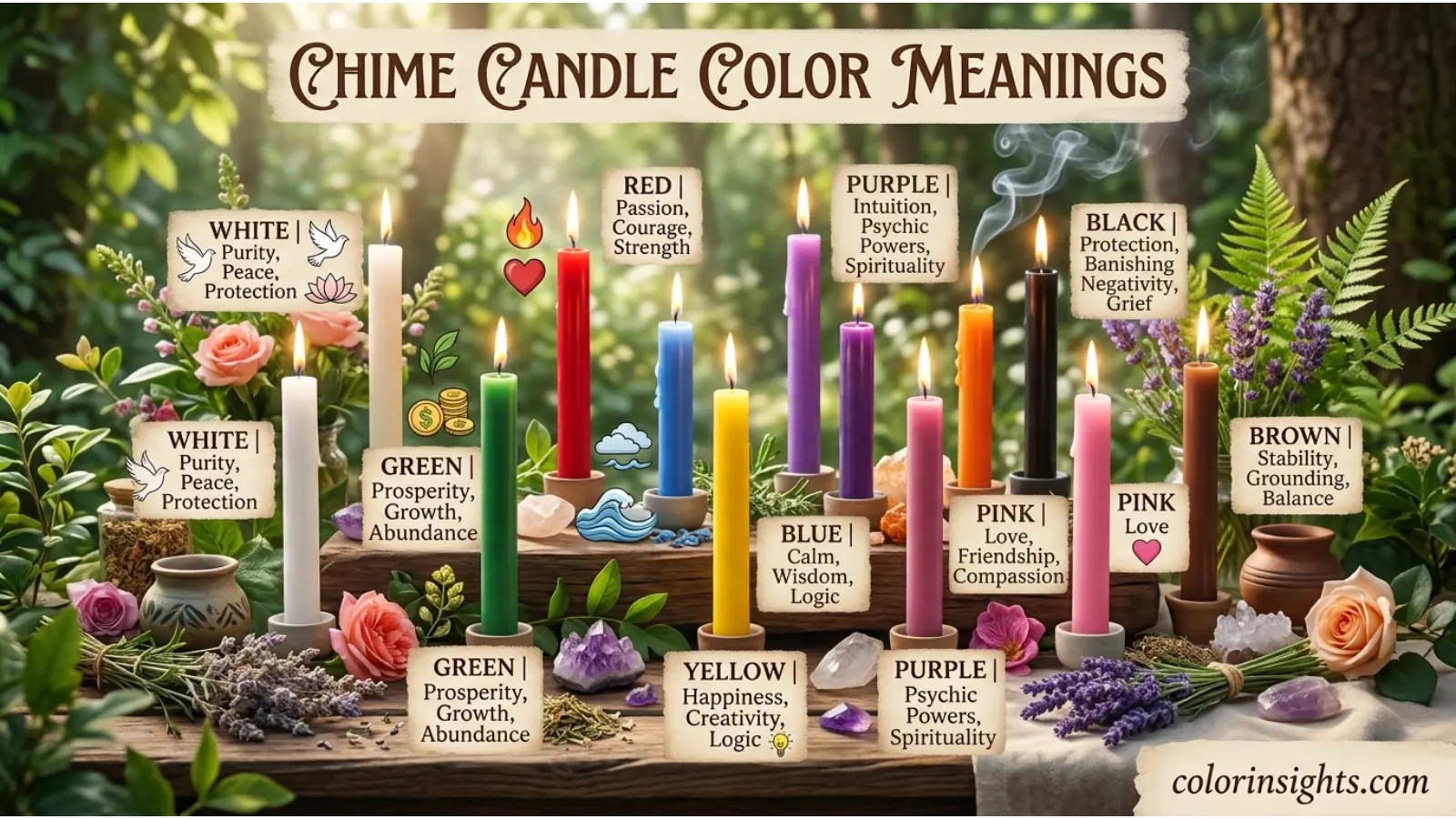 Chime Candle Color Meanings