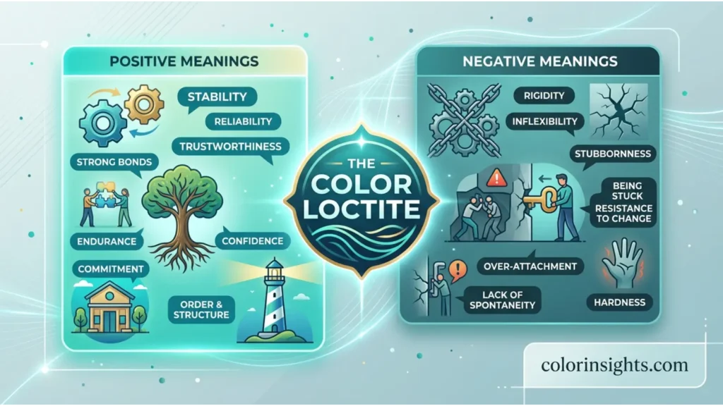 Positive and Negative Meanings of the Color Loctite