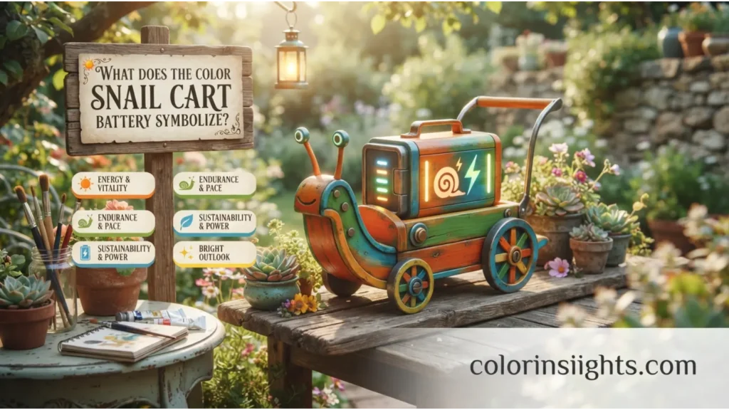 What Does the Color Snail Cart Battery Symbolize
