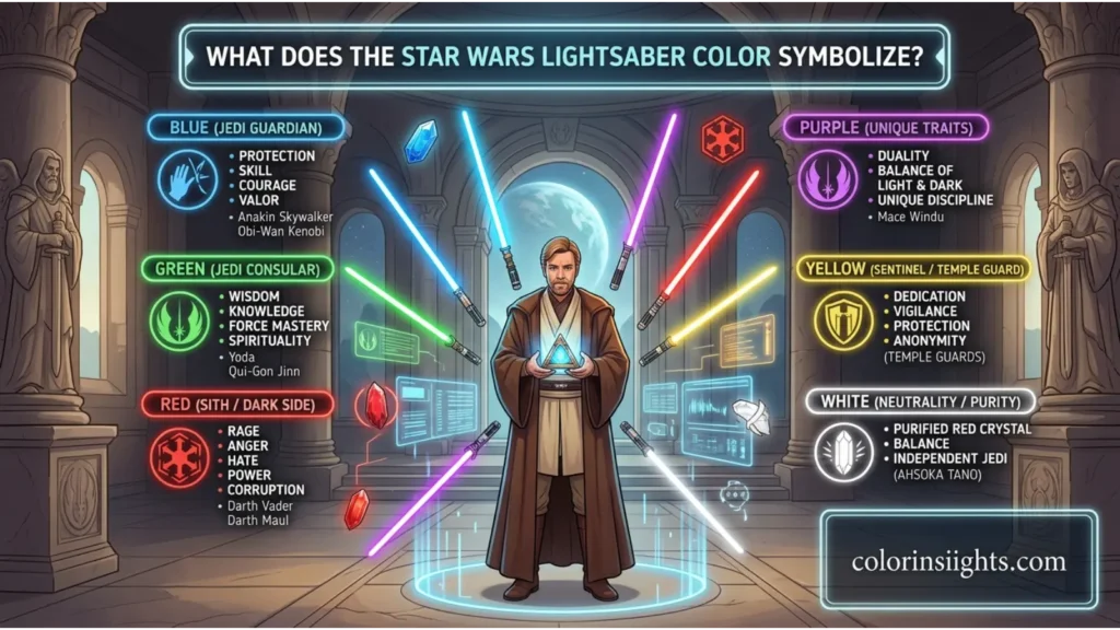 What Does the Color Star Wars Lightsaber Symbolize