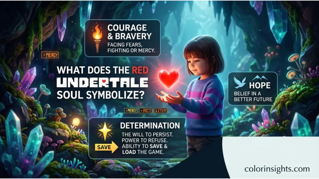 What Does the Color Undertale Soul Symbolize