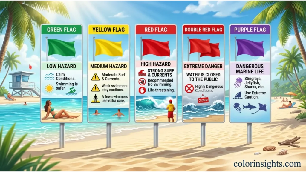 What Does the Color Beach Flag Symbolize