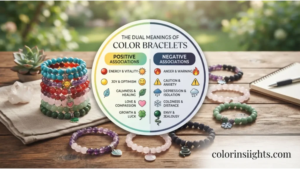 Positive and Negative Meanings of the Color Bracelet