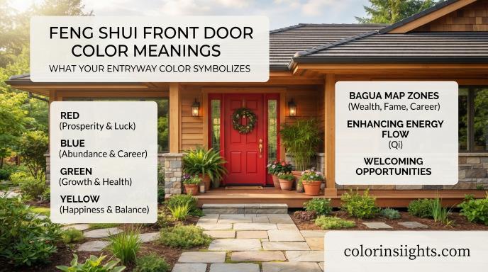 What Does the Color Front Door Color Meanings Feng Shui Symbolize?