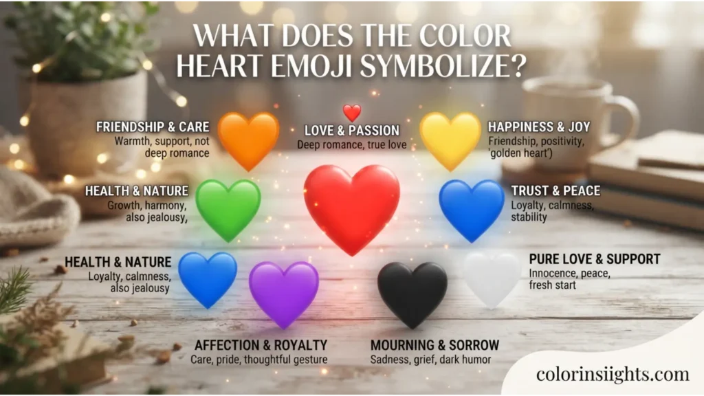 What Does the Color Heart Emoji Symbolize
