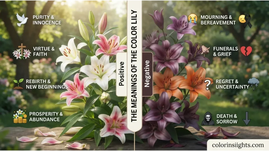 Positive and Negative Meanings of the Color Lily