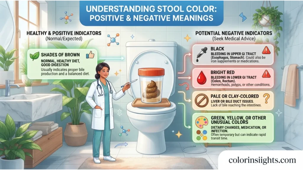 Positive and Negative Meanings of Different Color Poop Meanings