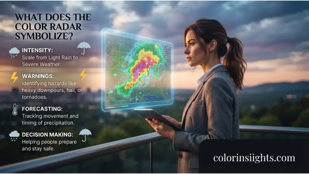 What Does the Color Radar Symbolize?