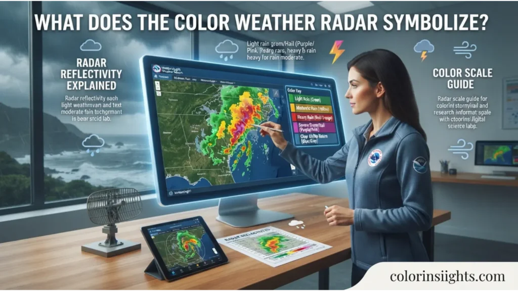 What Does the Color Weather Radar Symbolize