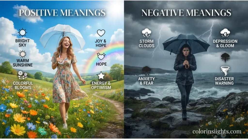 Positive and Negative Meanings of the Color Weather