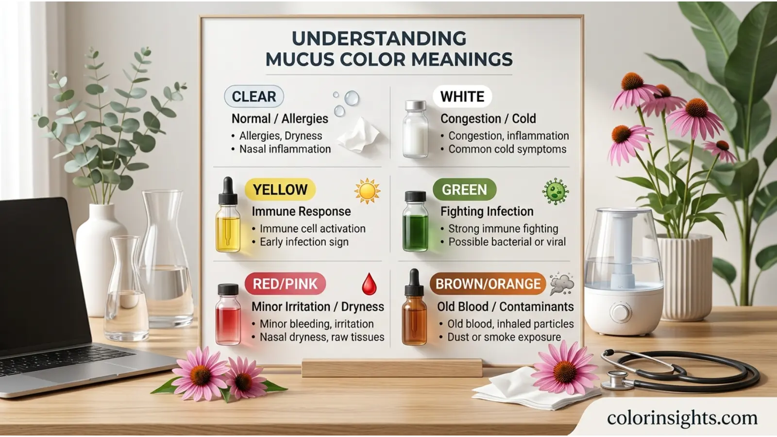 Different Mucus Color Meanings