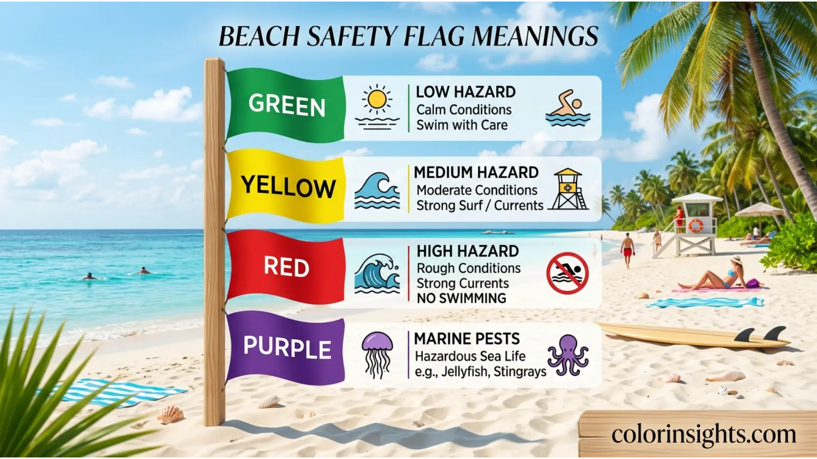 Flag Color Meanings Beach
