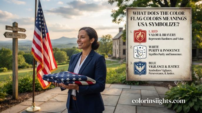 What Does the Color Flag Colors Meanings USA Symbolize?