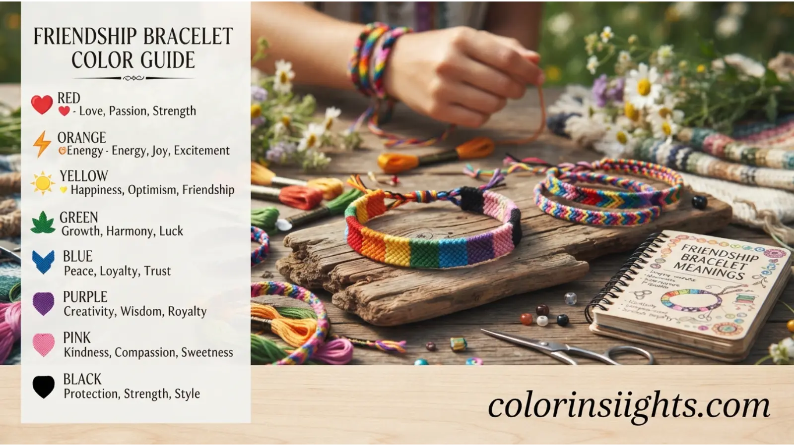 Friendship Bracelet Color Meaning