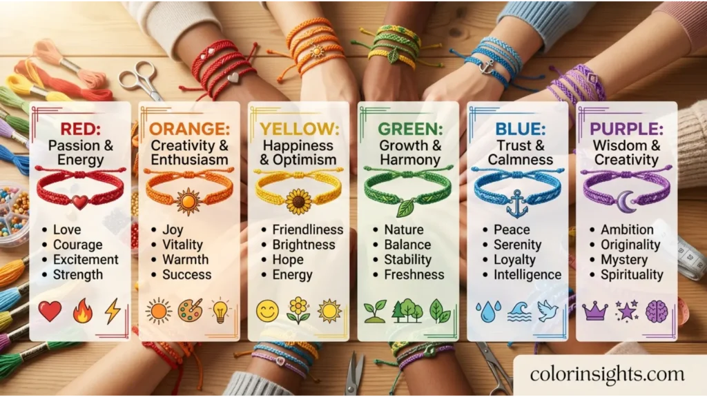 Psychological Characteristics of Friendship Bracelet Colors