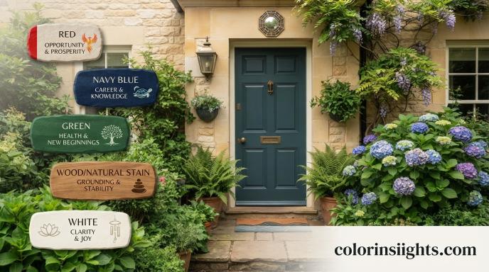 Front Door Color Meanings Feng Shui