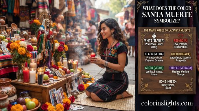 What Does the Color Santa Muerte Symbolize?