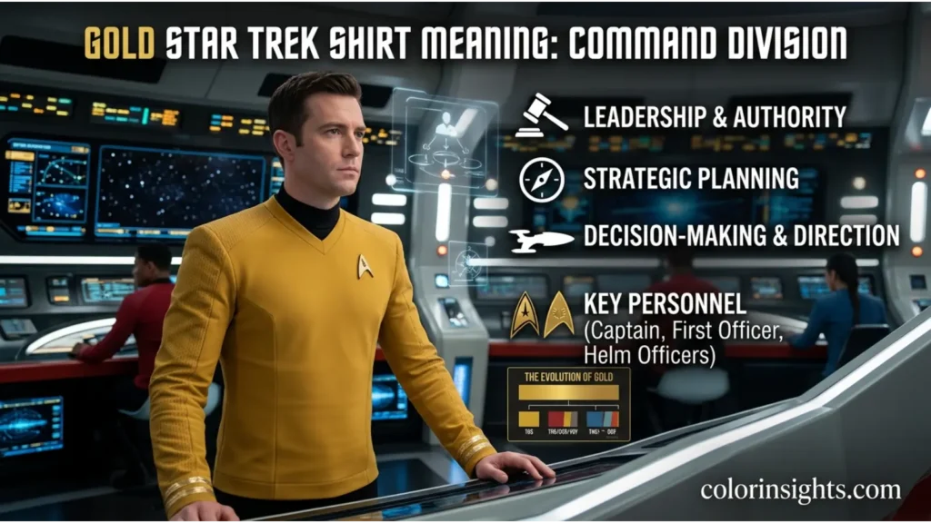 Gold Star Trek Shirt Meaning