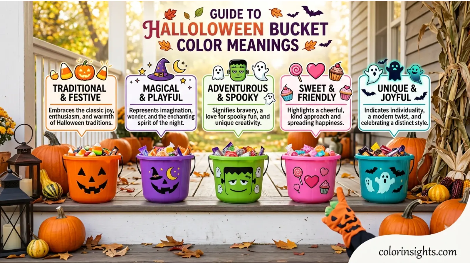 Halloween Bucket Color Meanings
