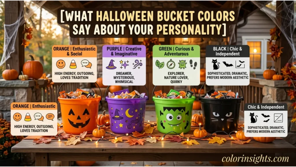 What Halloween Bucket Colors Say About Your Personality
