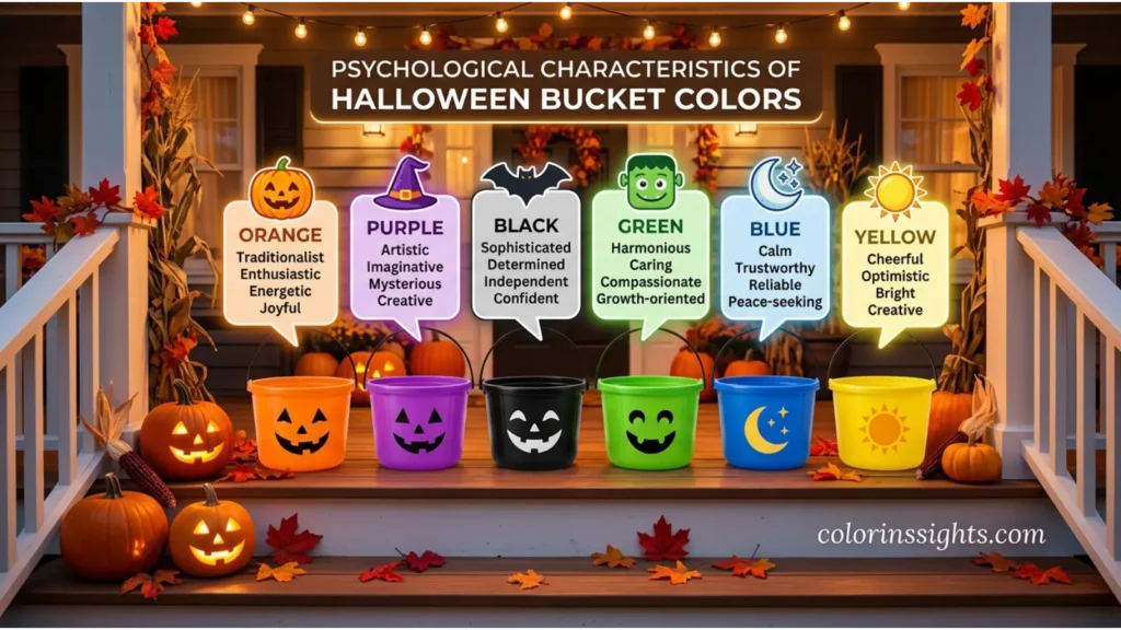 Psychological Characteristics of Halloween Bucket Colors