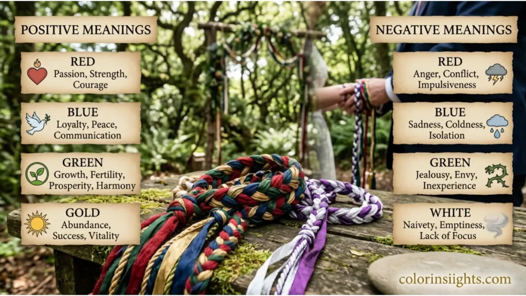 Positive and Negative Meanings of Handfasting Cord Colors