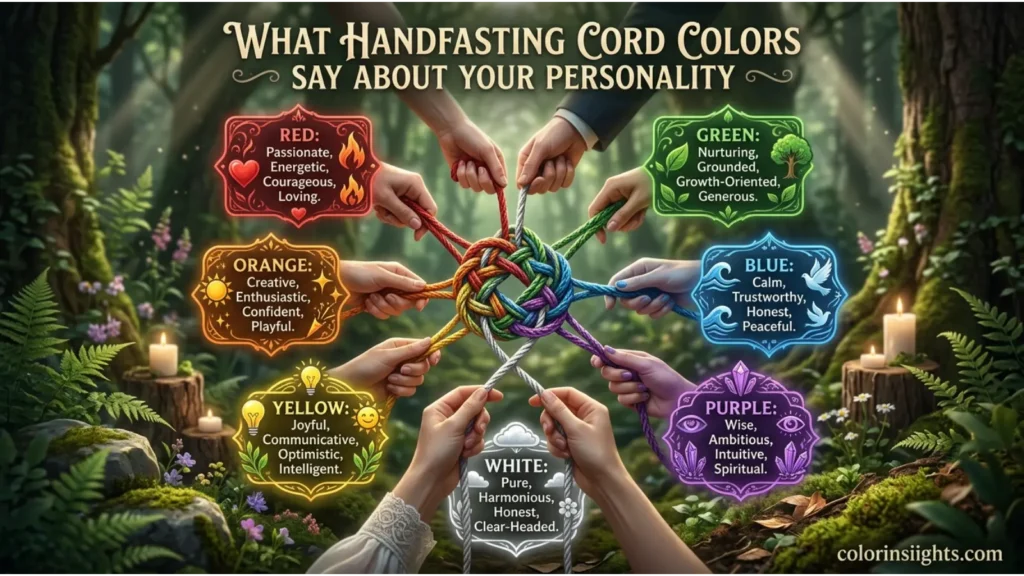 What Handfasting Cord Colors Say About Your Personality