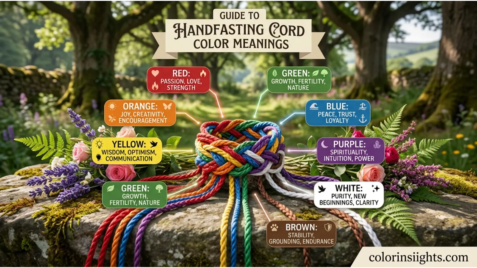 Handfasting Cord Color Meanings