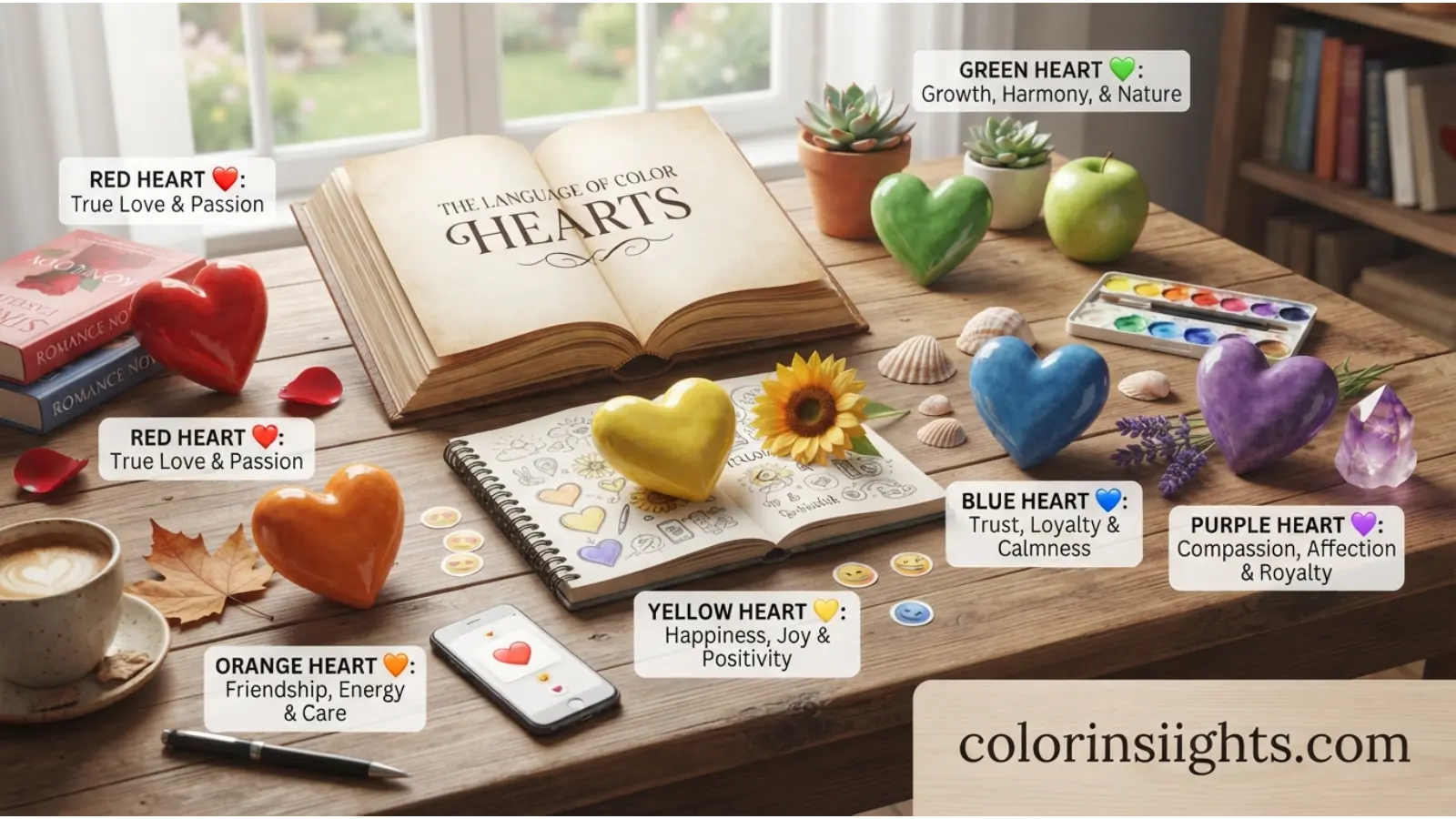 Different Color Heart Emoji Meanings