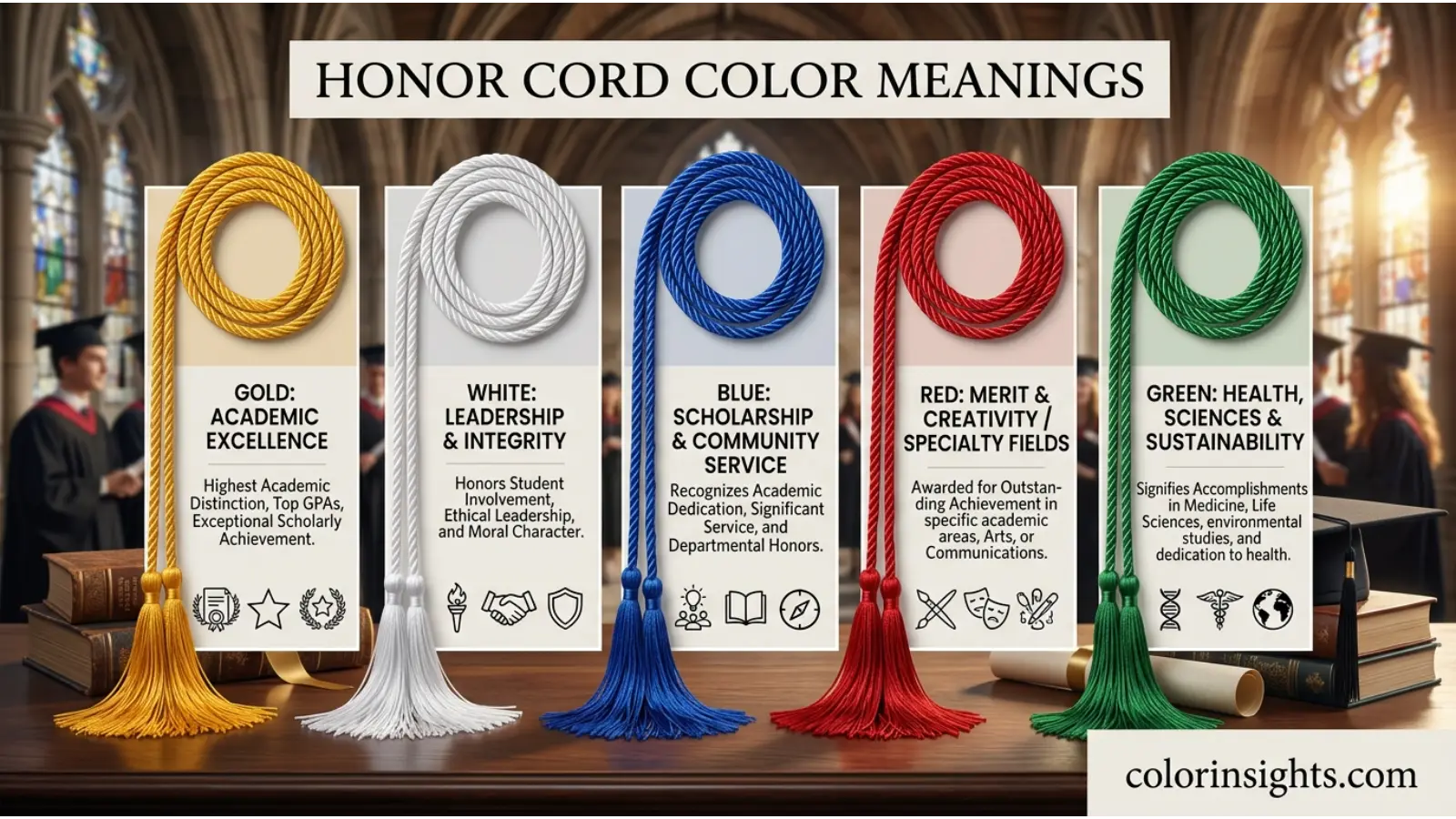 Honor Cord Color Meanings