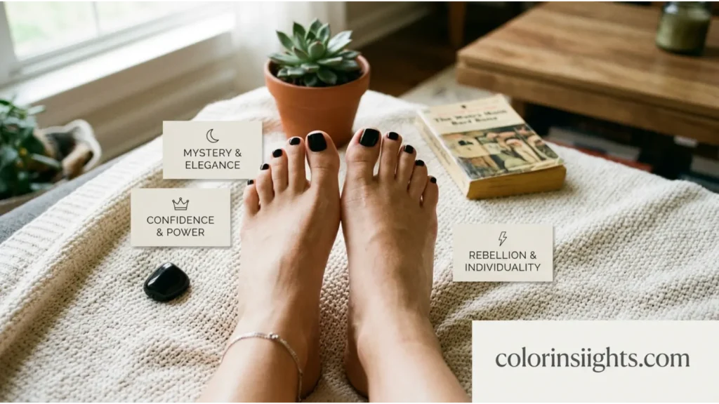 Black Toe Nail Color Meaning
