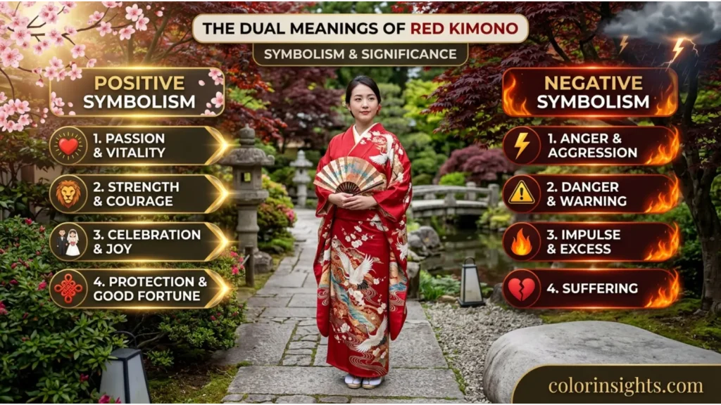 Positive and Negative Meanings of the Color Kimono