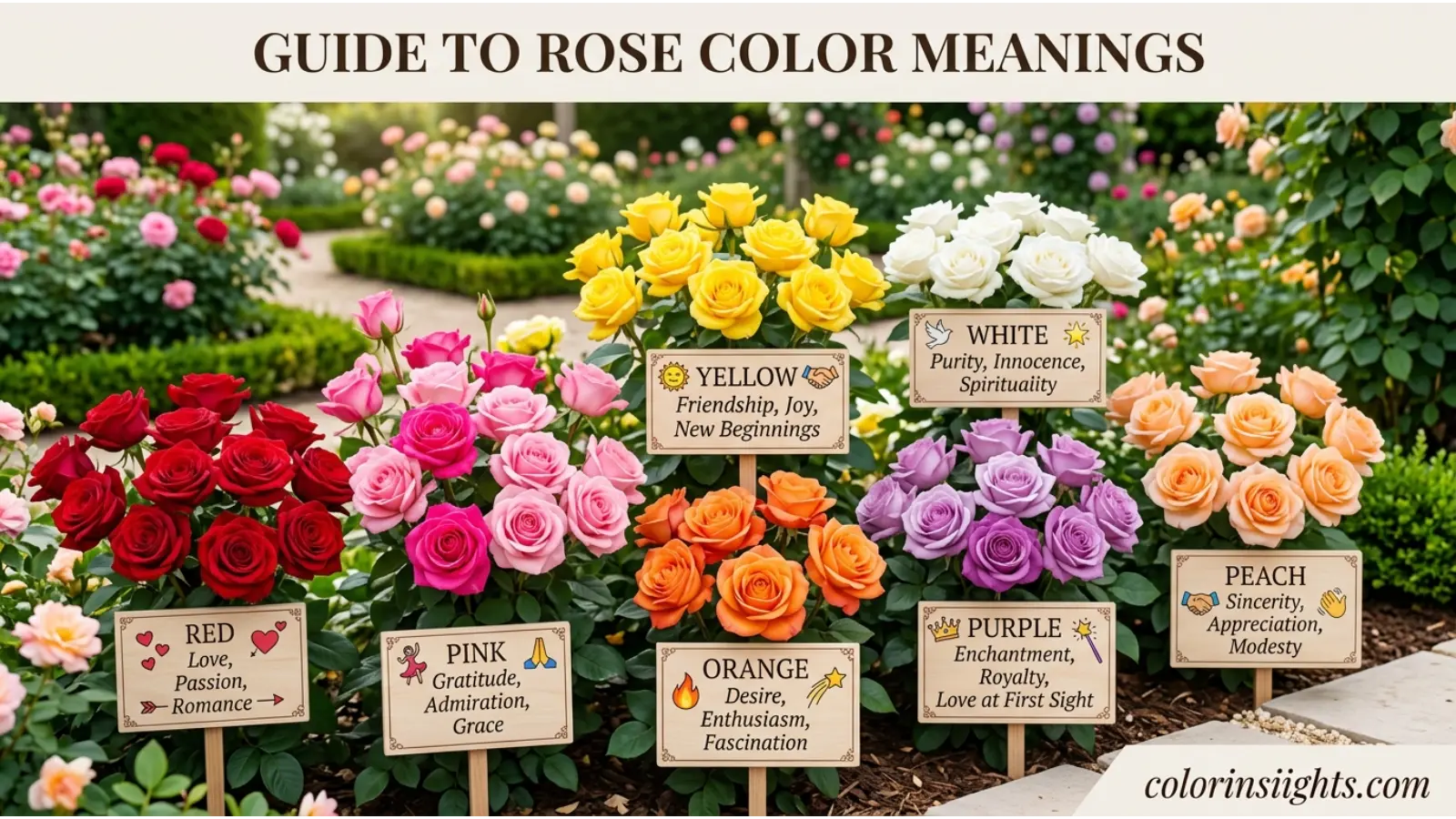 Rose Color Meanings List