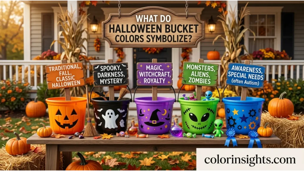 What Does the Color Halloween Bucket Colors Symbolize