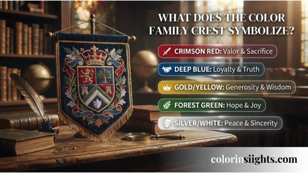 Family Crest Color Meanings and Symbolism